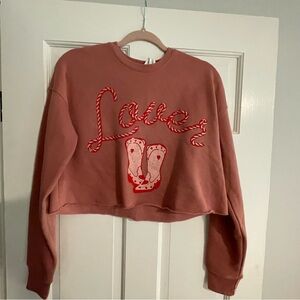 Bella Canvas Mauve Cropped Sweatshirt